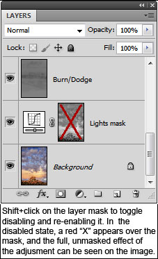 How to disable the layer mask