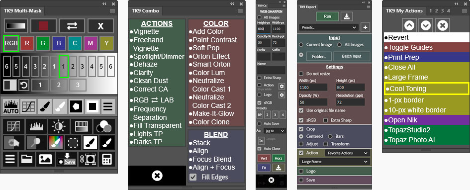 TK9 submenus